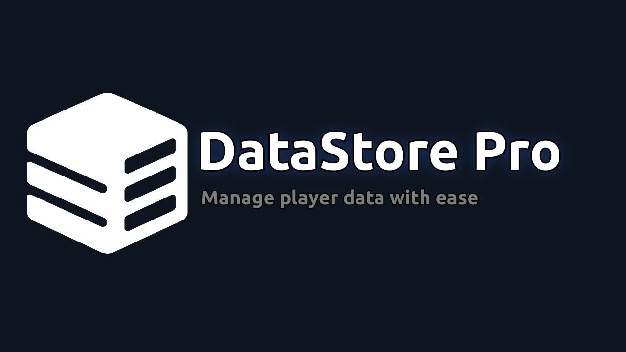 Datastore Pro logo with the tagline Manage player data with ease